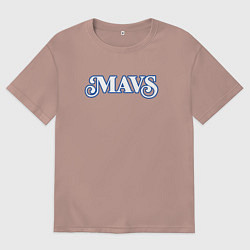 Футболка оверсайз мужская Mavs, цвет: пыльно-розовый