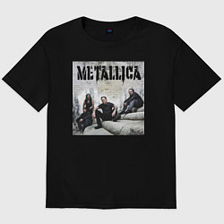 Футболка оверсайз мужская Metallica - cool guys, цвет: черный