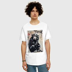Футболка оверсайз мужская Style monkey, цвет: белый — фото 2