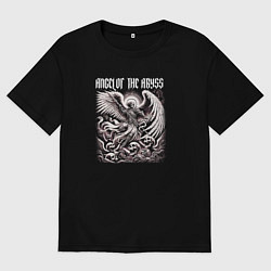 Футболка оверсайз мужская Angel of the abyss, цвет: черный