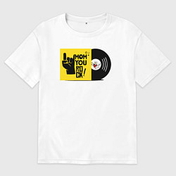 Футболка оверсайз мужская Мама ты крутая, цвет: белый