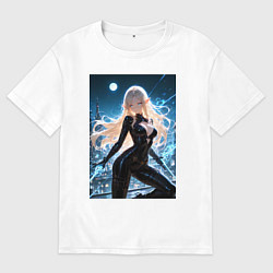 Футболка оверсайз мужская Альфа из Восхождение в тени, цвет: белый