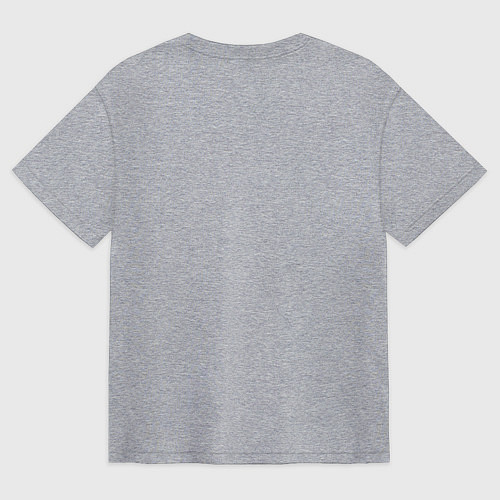 Мужская футболка оверсайз Точно в кольцо / Меланж – фото 2