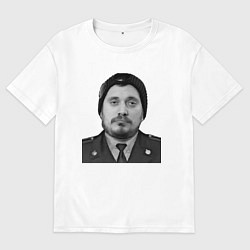 Футболка оверсайз мужская Паша техник в форме, цвет: белый