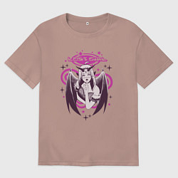 Футболка оверсайз мужская Lost Girl,Y2K стиль, цвет: пыльно-розовый