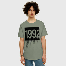 Футболка оверсайз мужская Капающий 1992 год, цвет: авокадо — фото 2