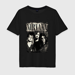 Футболка оверсайз мужская Nirvana foto, цвет: черный