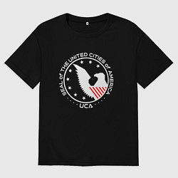 Футболка оверсайз мужская UCA, цвет: черный
