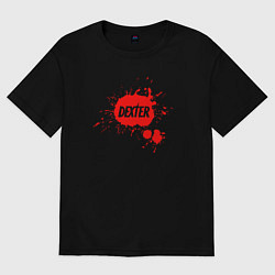 Футболка оверсайз мужская Blood Dexter, цвет: черный