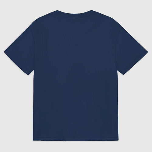 Мужская футболка оверсайз Болтер / Тёмно-синий – фото 2