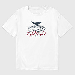 Футболка оверсайз мужская Кавказ Вершины вдохновения, цвет: белый