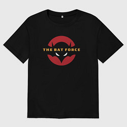 Футболка оверсайз мужская The bat force, цвет: черный