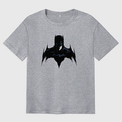 Футболка оверсайз мужская Batman dark, цвет: меланж