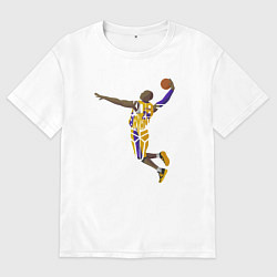 Футболка оверсайз мужская Kobe Bryant dunker, цвет: белый