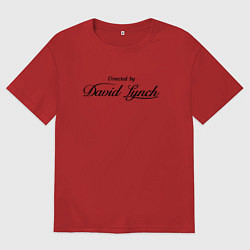 Футболка оверсайз мужская Directed by David Lynch: Blue Velvet, цвет: красный