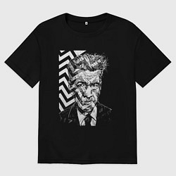 Футболка оверсайз мужская Lynch Peaks, цвет: черный