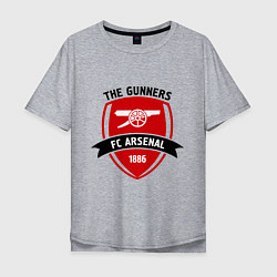 Футболка оверсайз мужская FC Arsenal: The Gunners, цвет: меланж