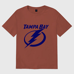 Футболка оверсайз мужская HC Tampa Bay, цвет: кирпичный