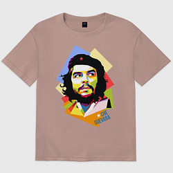 Футболка оверсайз мужская Che Guevara Art, цвет: пыльно-розовый