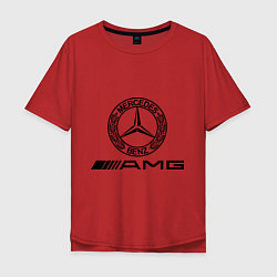 Футболка оверсайз мужская AMG, цвет: красный