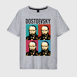 Футболка оверсайз мужская Dostoevsky, цвет: меланж