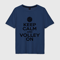 Мужская футболка оверсайз Keep Calm & Volley On