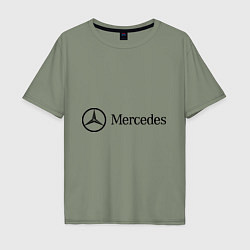 Футболка оверсайз мужская Mercedes Logo, цвет: авокадо