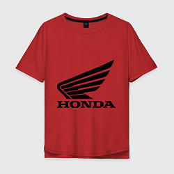 Футболка оверсайз мужская Honda Motor, цвет: красный