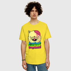 Футболка оверсайз мужская Dropdead Kitty, цвет: желтый — фото 2