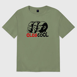 Футболка оверсайз мужская Oldscool USSR, цвет: авокадо