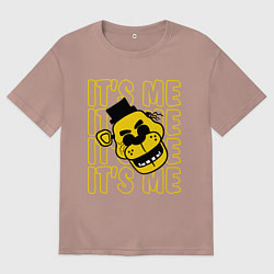 Футболка оверсайз мужская It's me Freddy, цвет: пыльно-розовый