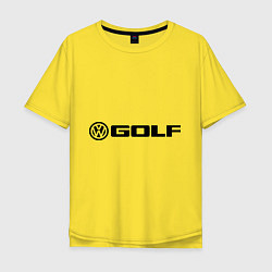 Футболка оверсайз мужская Volkswagen Golf, цвет: желтый