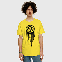 Футболка оверсайз мужская Volkswagen, цвет: желтый — фото 2