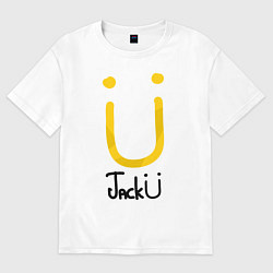Футболка оверсайз мужская Jack U, цвет: белый