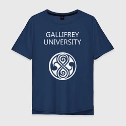 Футболка оверсайз мужская Galligrey University, цвет: тёмно-синий