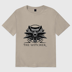 Футболка оверсайз мужская The Witcher 3, цвет: миндальный
