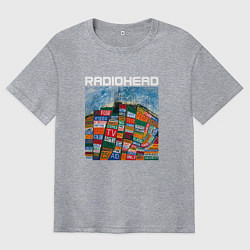 Футболка оверсайз мужская Radiohead, цвет: меланж