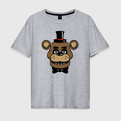 Футболка оверсайз мужская Freddy FNAF, цвет: меланж