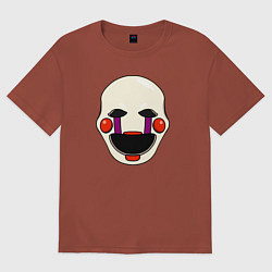 Футболка оверсайз мужская Puppet FNAF Марионетка, цвет: кирпичный