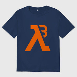 Футболка оверсайз мужская Half-Life 3: Orange, цвет: тёмно-синий