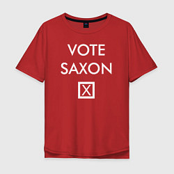 Футболка оверсайз мужская Vote Saxon, цвет: красный