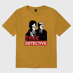 Футболка оверсайз мужская True Detective, цвет: горчичный