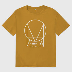 Футболка оверсайз мужская OWSLA, цвет: горчичный