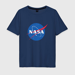 Мужская футболка оверсайз NASA: Logo