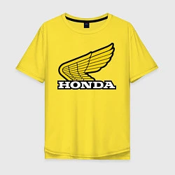 Футболка оверсайз мужская Honda, цвет: желтый