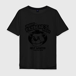 Футболка оверсайз мужская Freddy Fazbear's Pizza, цвет: черный