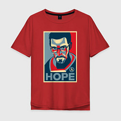 Футболка оверсайз мужская Half-Life: Hope, цвет: красный