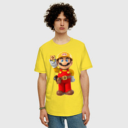 Футболка оверсайз мужская Super Mario, цвет: желтый — фото 2