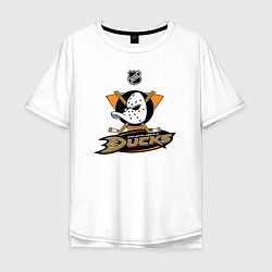 Футболка оверсайз мужская NHL: Anaheim Ducks, цвет: белый