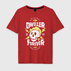 Футболка оверсайз мужская Dweller Forever, цвет: красный